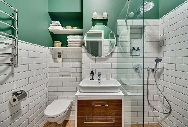 idées de design de salle de bain 4 m²