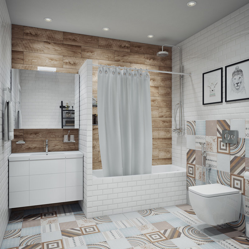 belle salle de bain design 6 m²