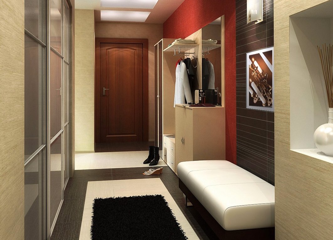 design of the hallway in the apartment
