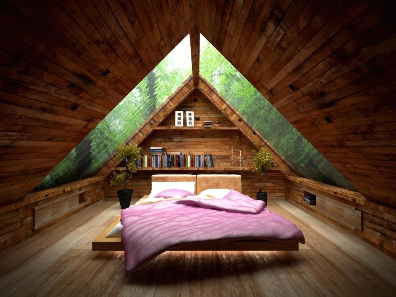 beautiful attic bedroom