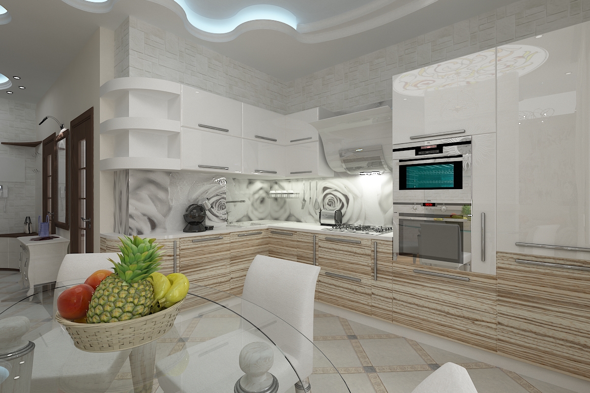 beautiful design of a bright kitchen