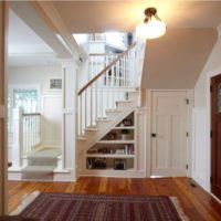 staircase in the hallway interior design