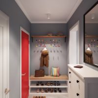 hallway in an apartment in a panel house photo layout