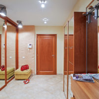 hallway in an apartment in a panel house photo options