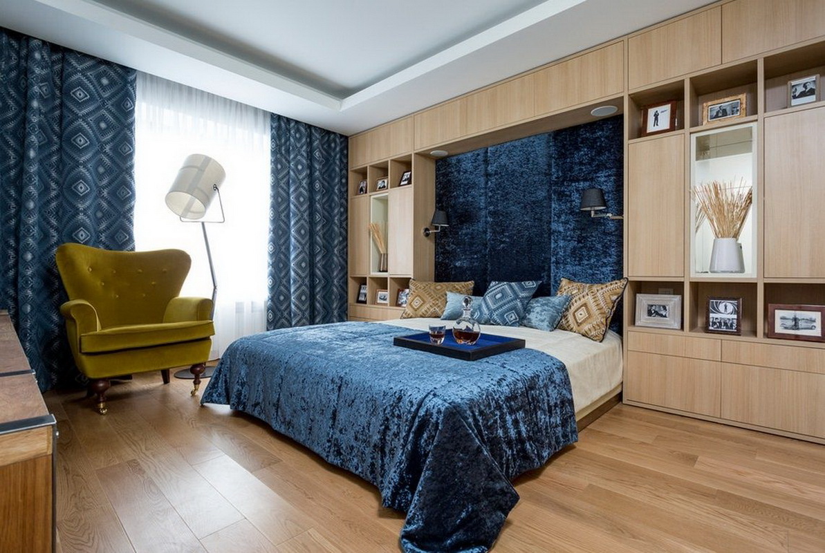 lussuoso design della camera da letto di 14 mq