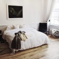 camera da letto nell'appartamento interni eleganti