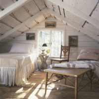 attic bedroom interior design photo