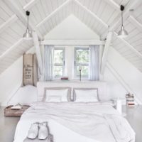 attic bedroom stylish interior
