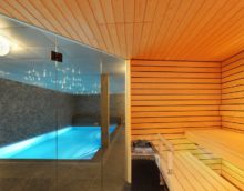 stijlvol en modern ontwerp van de sauna
