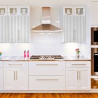 stylish design of a bright kitchen