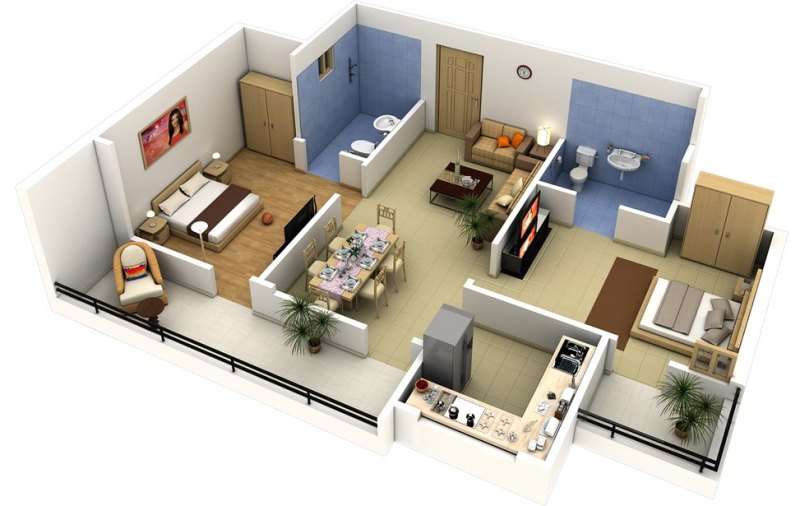 3d apartment visualization