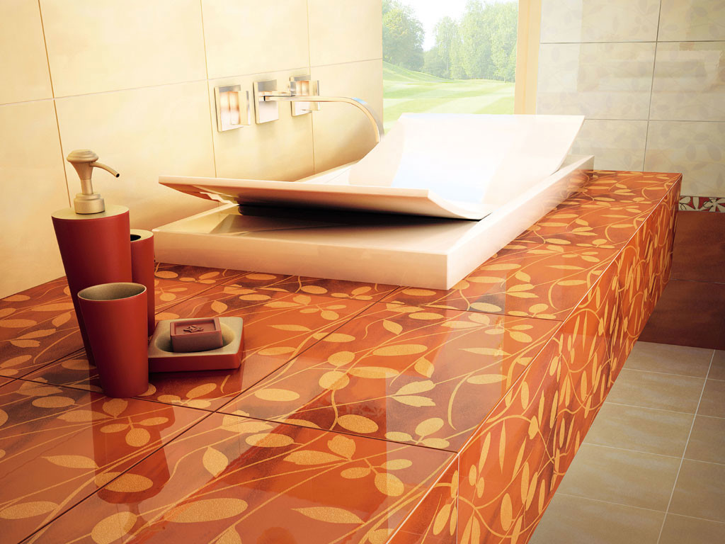 ceramic tile for the bathroom