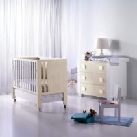 chambre bébé pour lit nouveau-né sur roues