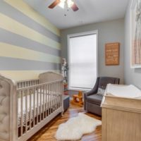 baby room for newborn light wood bed