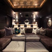 home cinema interior design photo