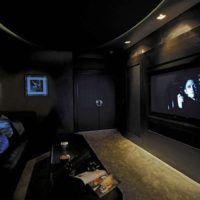 idées de design d'intérieur de cinéma maison