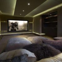 home theater interior lighting