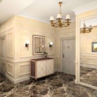 appartement de style classique en marbre
