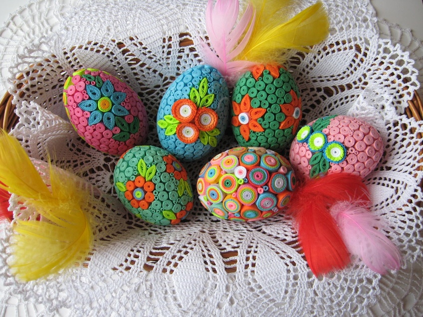 Décoration d'oeufs de Pâques pour les vacances de printemps