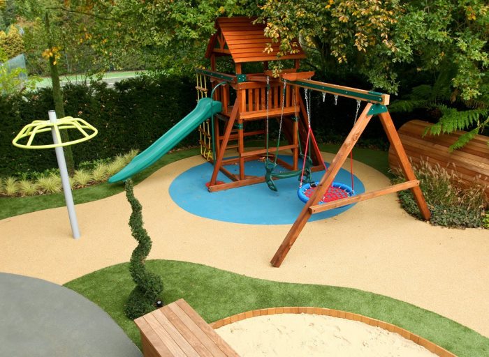 DIY playground in the garden