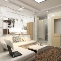 Elegante soluzione di design all'interno del soggiorno