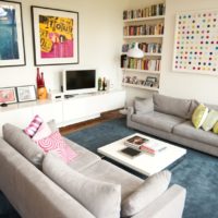 Two sofas and carpet in the living room