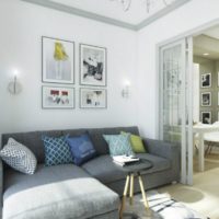 Lounge design in bright colors