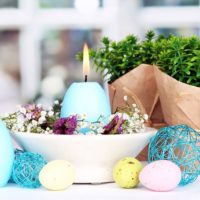 Bougies décoratives bricolage pour Pâques