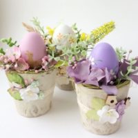 Easter bouquets with flowers do-it-yourself