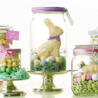 Original Easter souvenirs in glass jars