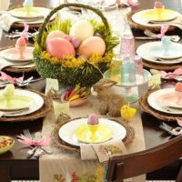 Réglage de la table de Pâques