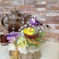 Do-it-yourself Easter bouquet of plants
