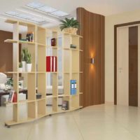 the idea of ​​using partitions in the interior of the apartment photo