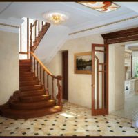 un esempio di uno stile insolito di scale in una foto di casa onesta