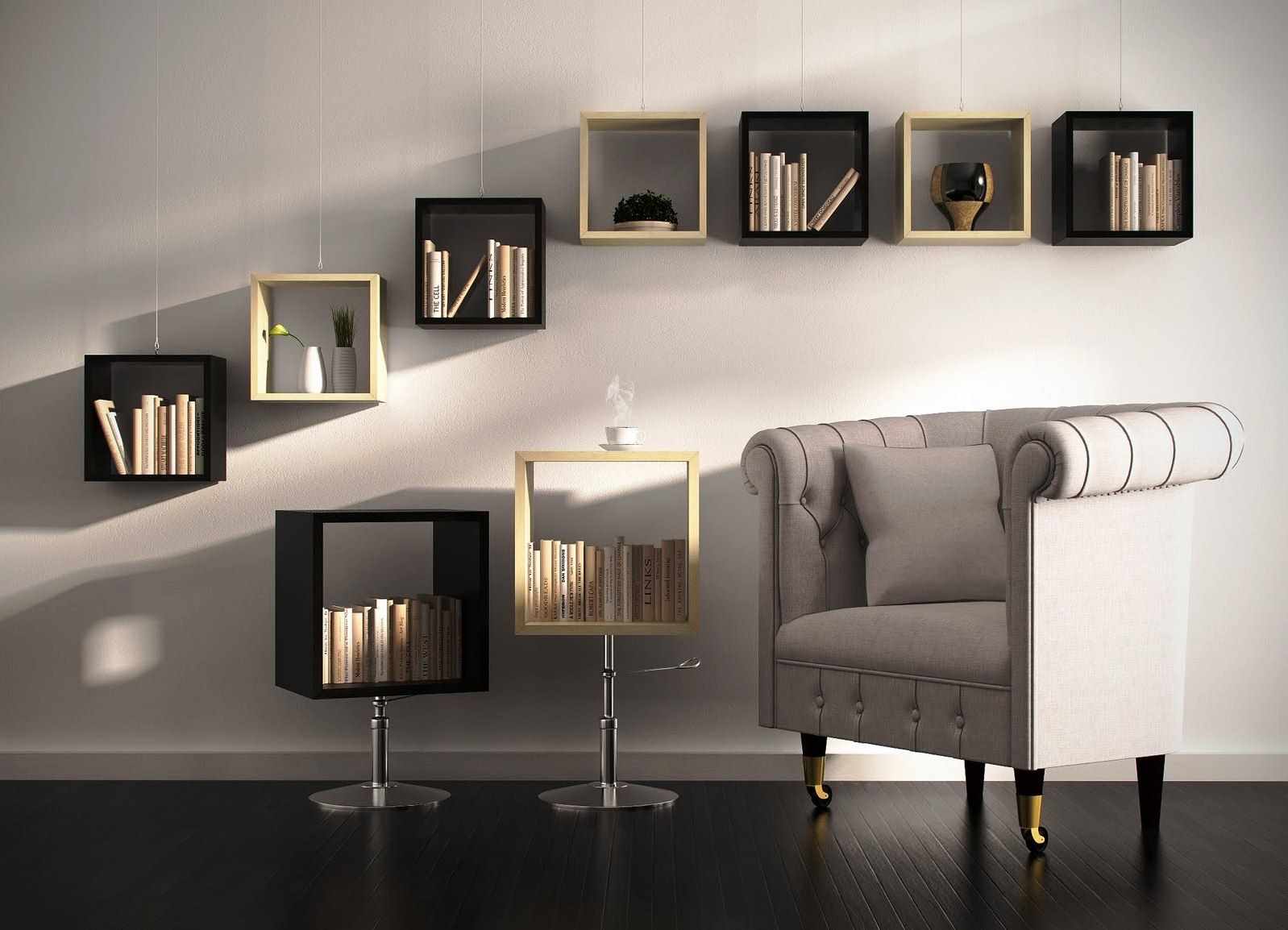 An example of a light shelf style