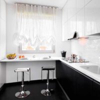 the idea of ​​a beautiful window design in the kitchen photo