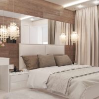 idea of ​​unusual decoration of the wall design in the bedroom photo
