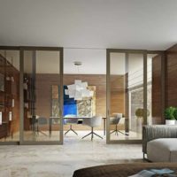 the idea of ​​using partitions in home design picture