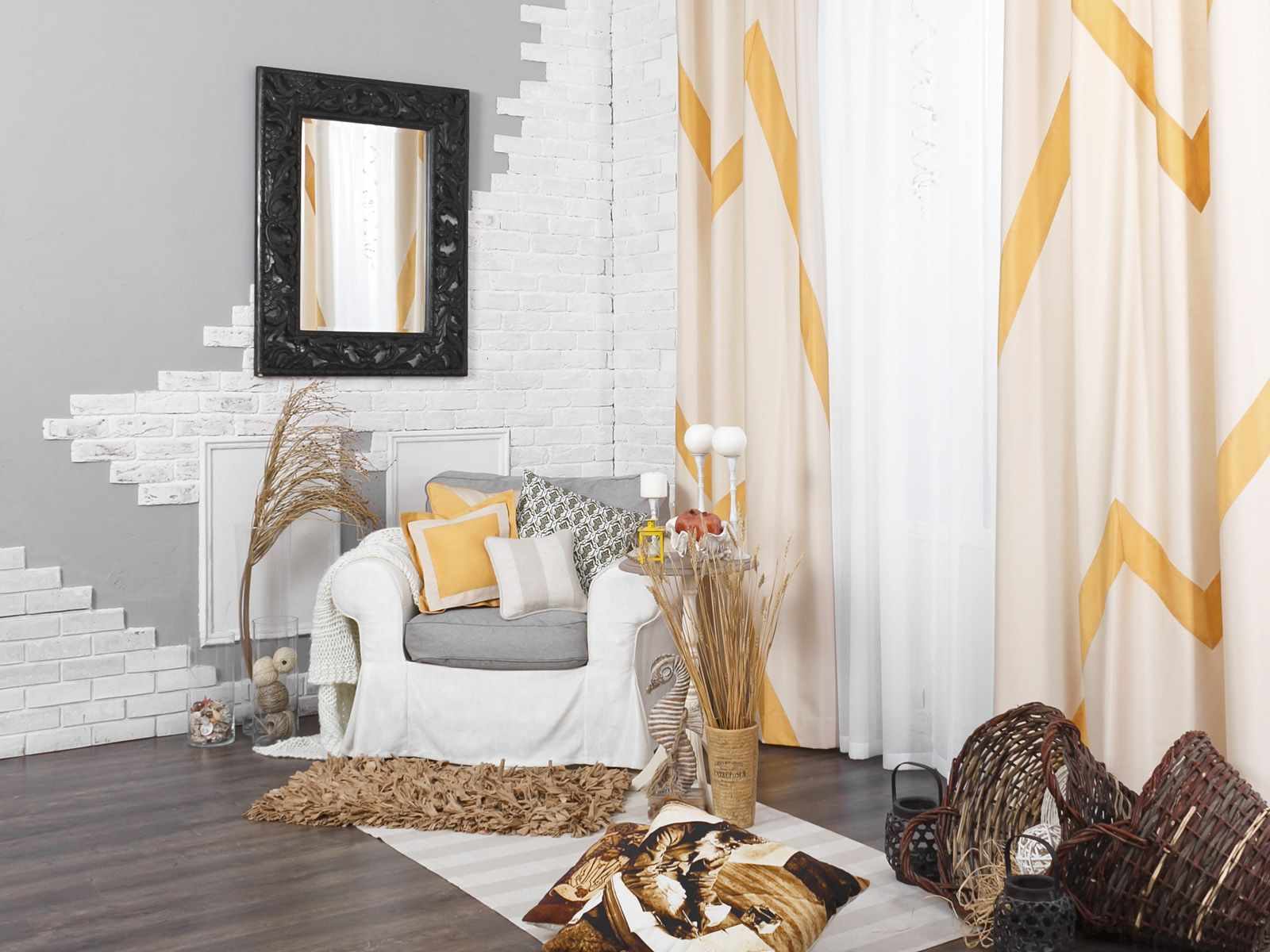 example of a combination of light peach color in the style of an apartment