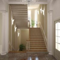 option of a bright interior staircase picture