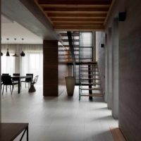 the idea of ​​a beautiful staircase design in an honest house photo