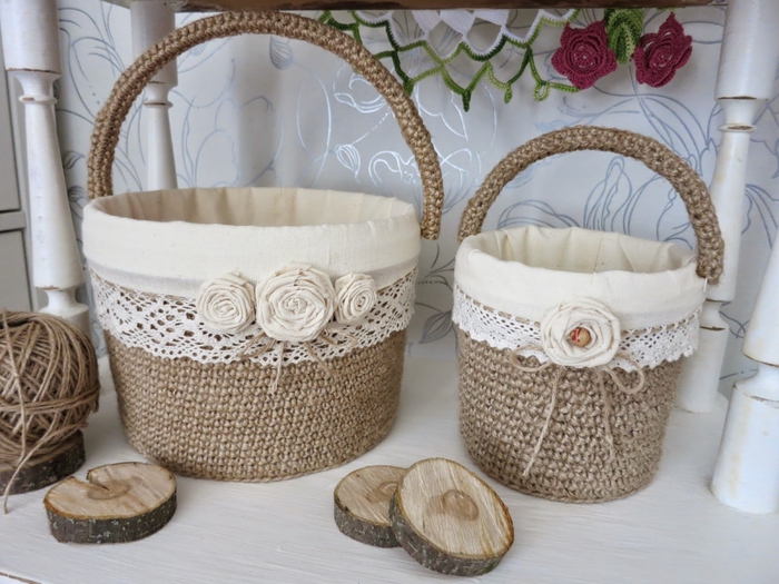 Easter baskets for interior decoration