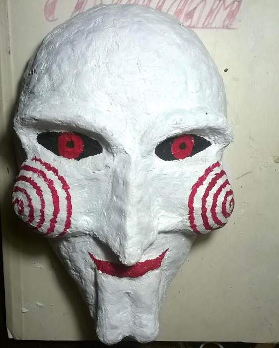 Painting African masks for interior decoration