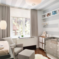 Pastel colors in the design of a room for a child