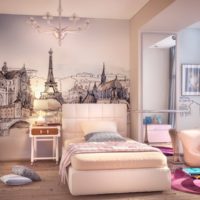 French theme for bedroom wall decoration