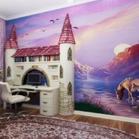 Fairytale interior in the design of a children's room
