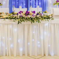 Romantic wedding table lights