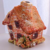 Fairytale papier-mâché house