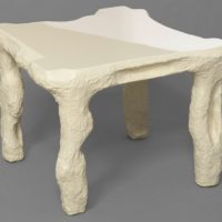 DIY papier-mâché stool