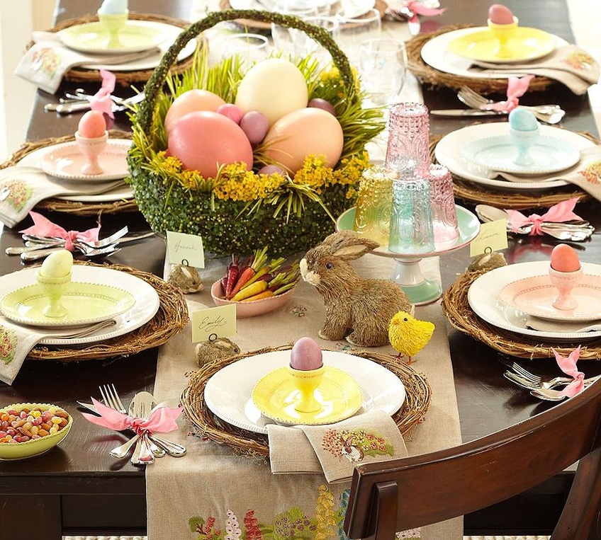 Décoration de table bricolage de Pâques